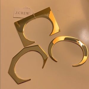 J. Crew Geometric Bangle Bracelet, Set of 3